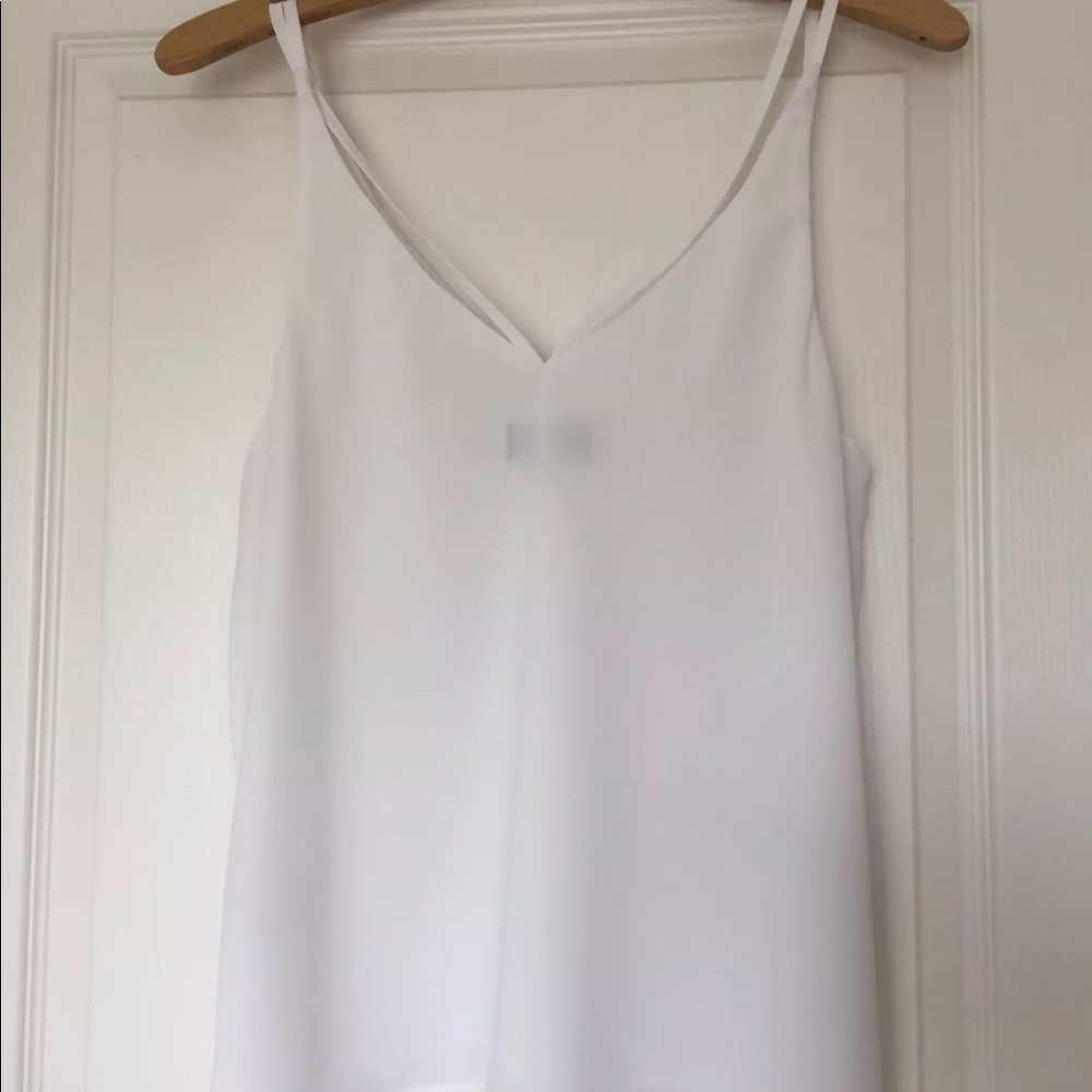 Topshop double strap v neck tank size 6